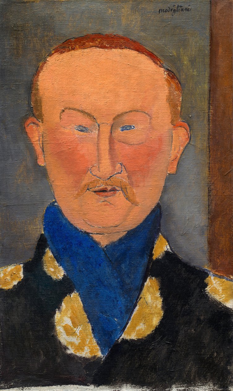 Léon Bakst, 1917. af Amedeo Modigliani