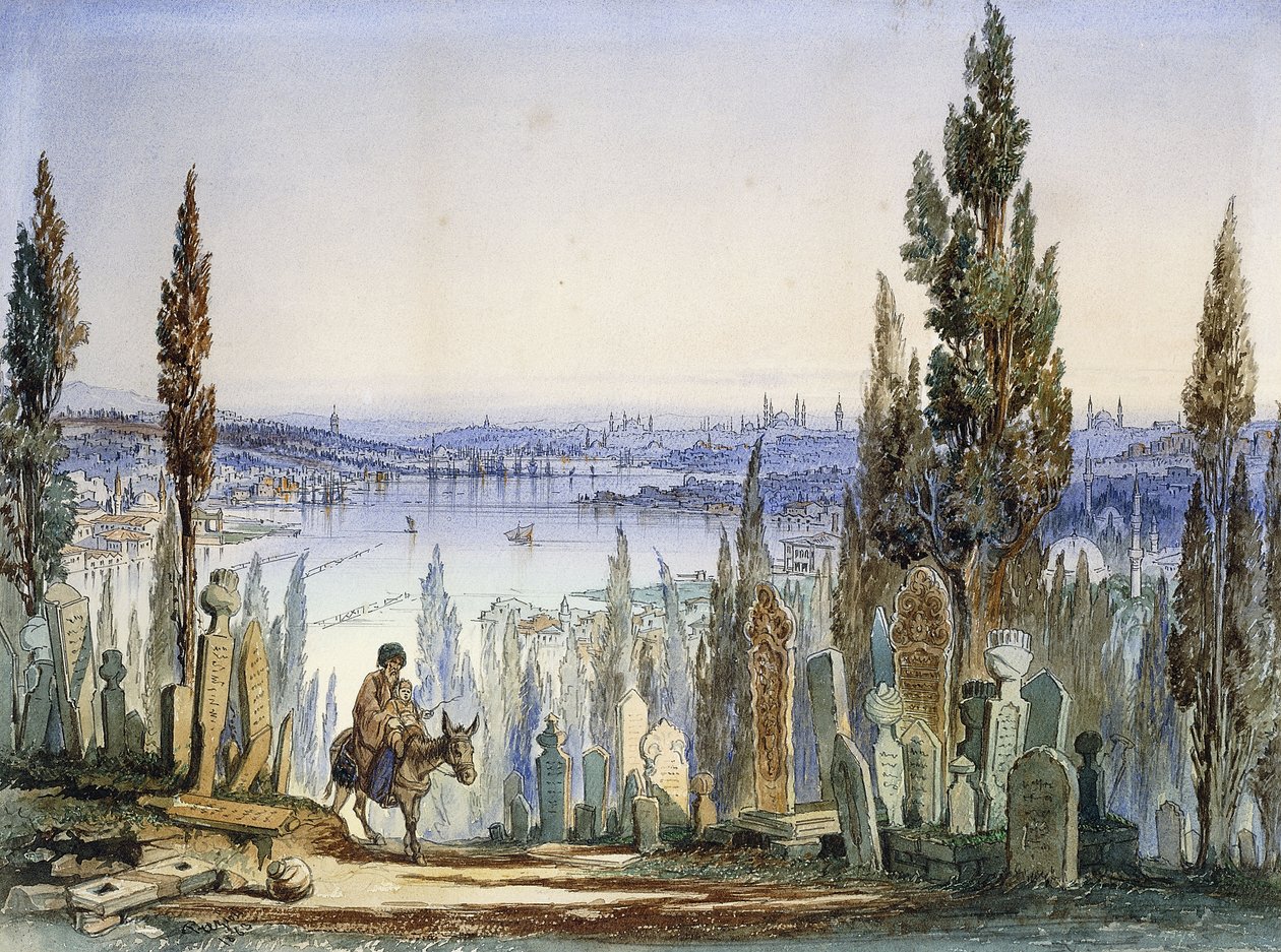 Konstantinopel fra Eyub, af Amadeo Preziosi