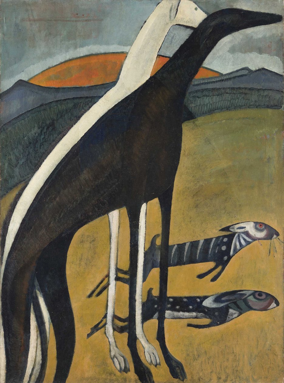 Greyhounds The Greyhounds, 1911. af Amadeo de Souza Cardoso