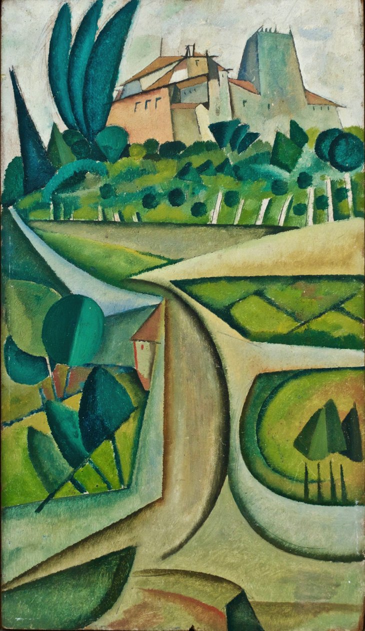Manhufe landskab af Amadeu de Souza Cardoso