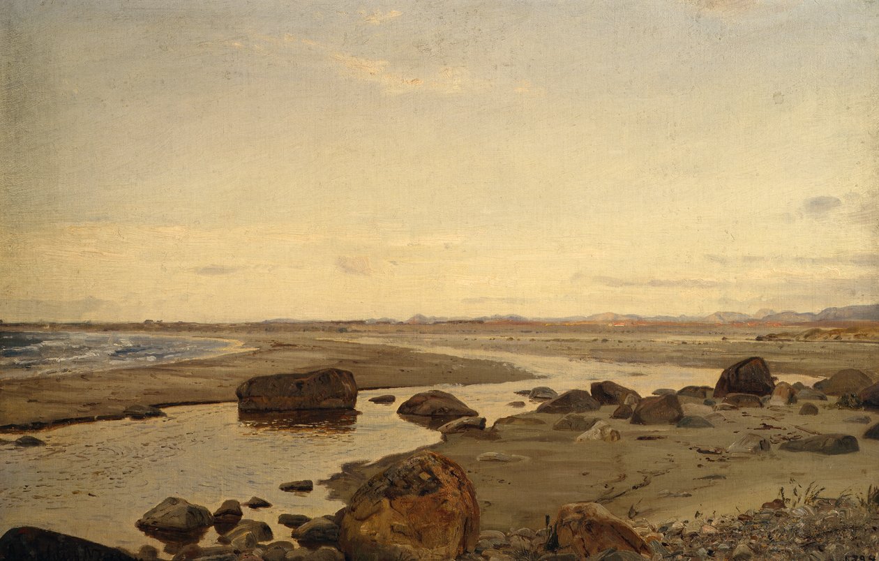 Aften på Nærland af Amaldus Nielsen