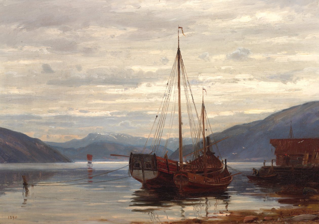 Norsk  Fest fra Balestrand Fest fra Balestrand af Amaldus Nielsen