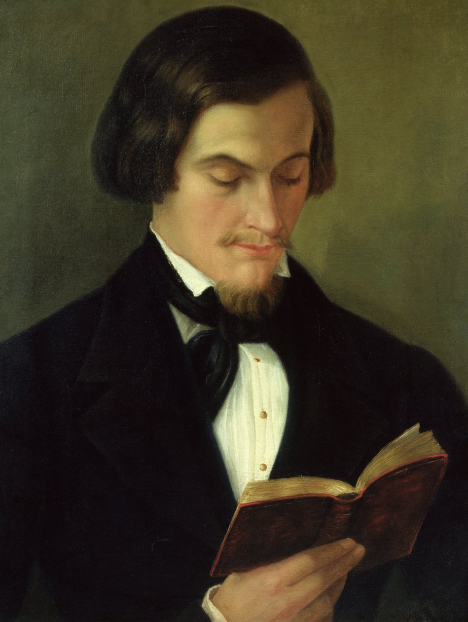 Portræt af digteren Heinrich Heine (1797-1856) 1842 af Amalia Keller