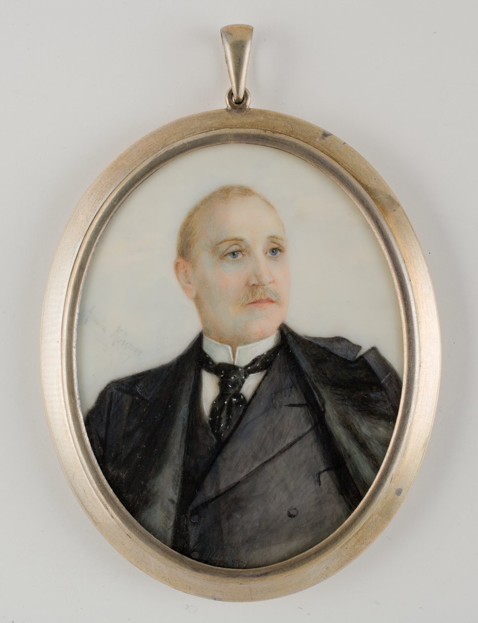 Portræt af en mand, muligvis Richard Townsend af Amalia Kussner