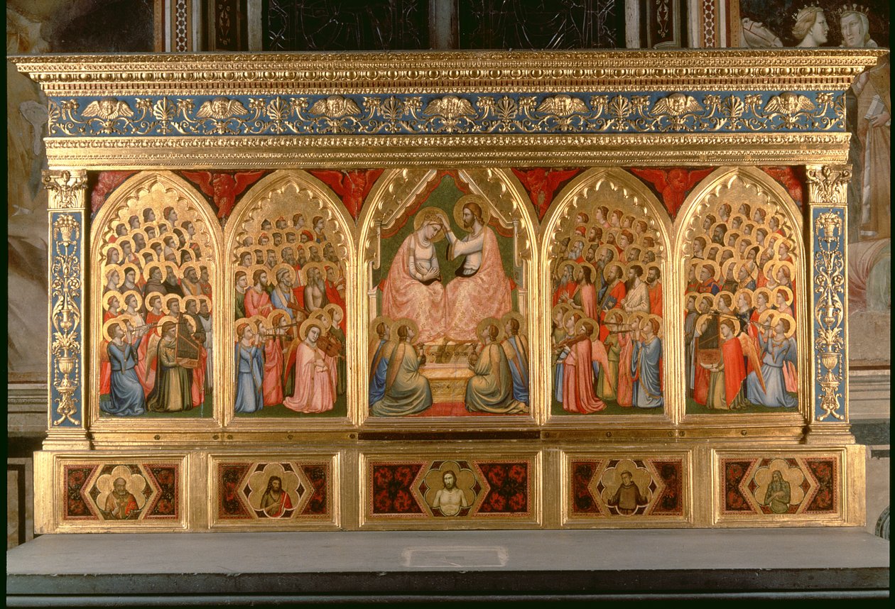 Kroning af Jomfru-polyptykonen (panel) (se også 66541-66551) af Ambrogio Bondone Giotto