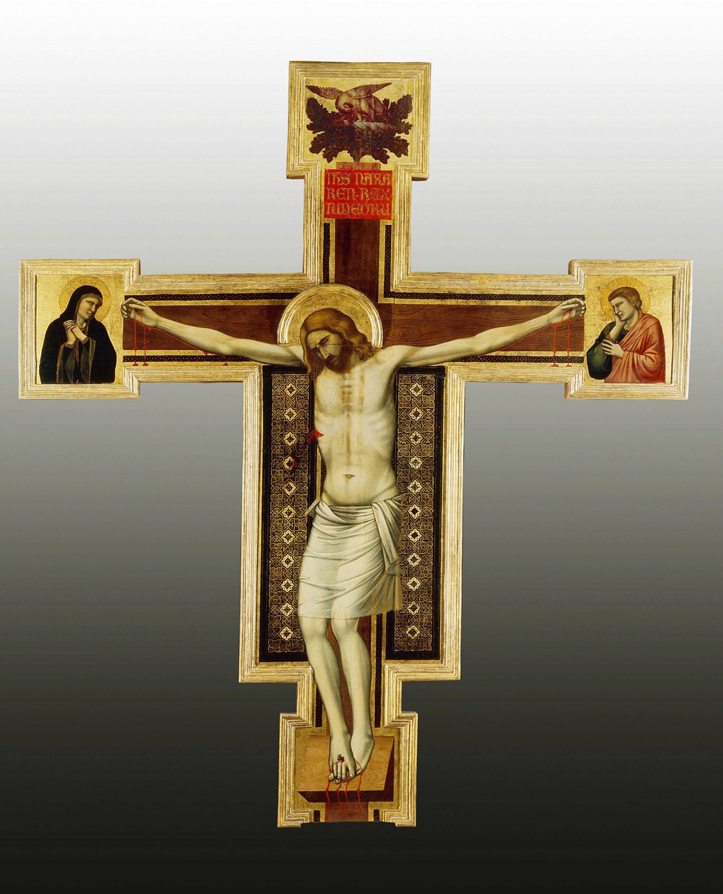 Korsfæstelse, 1300-tallet Maleri fra Giottos værksted (1266-1337) San Felice på Piazza, Firenze Olie på træ ©Battaglini/Leemage af Ambrogio Bondone (workshop) Giotto