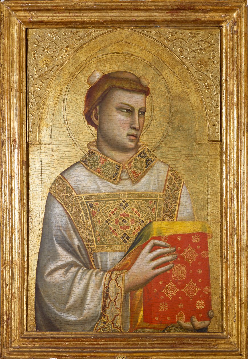 Repræsentation af Sankt Stefan (Maleri på træ, ca. 1320-1325) af Ambrogio Bondone (workshop) Giotto