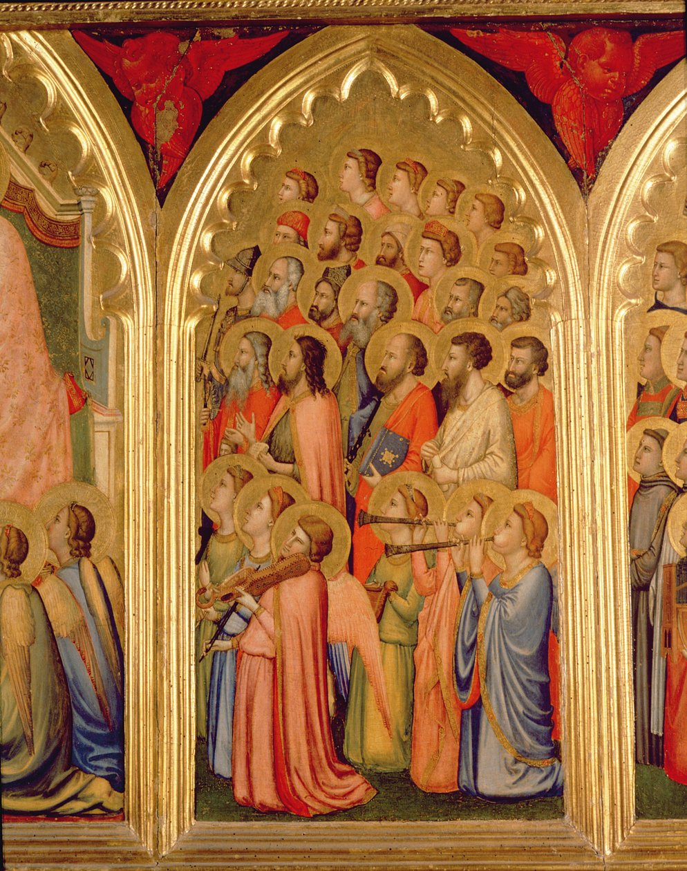 Kroning af Jomfrupolyptykonen (midterste højre panel) (se også 66540-66551) af Ambrogio Bondone Giotto