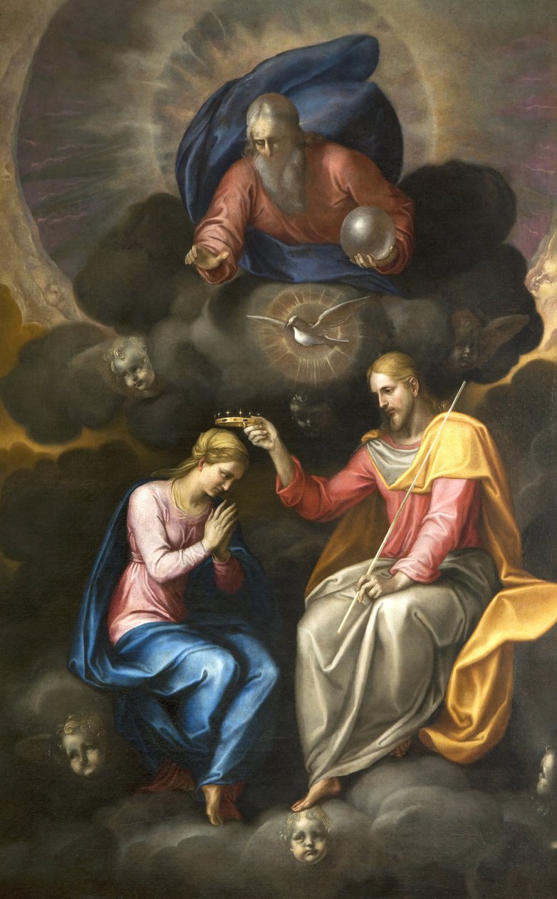 Jomfruens kroning af Ambrogio Giovanni Figino