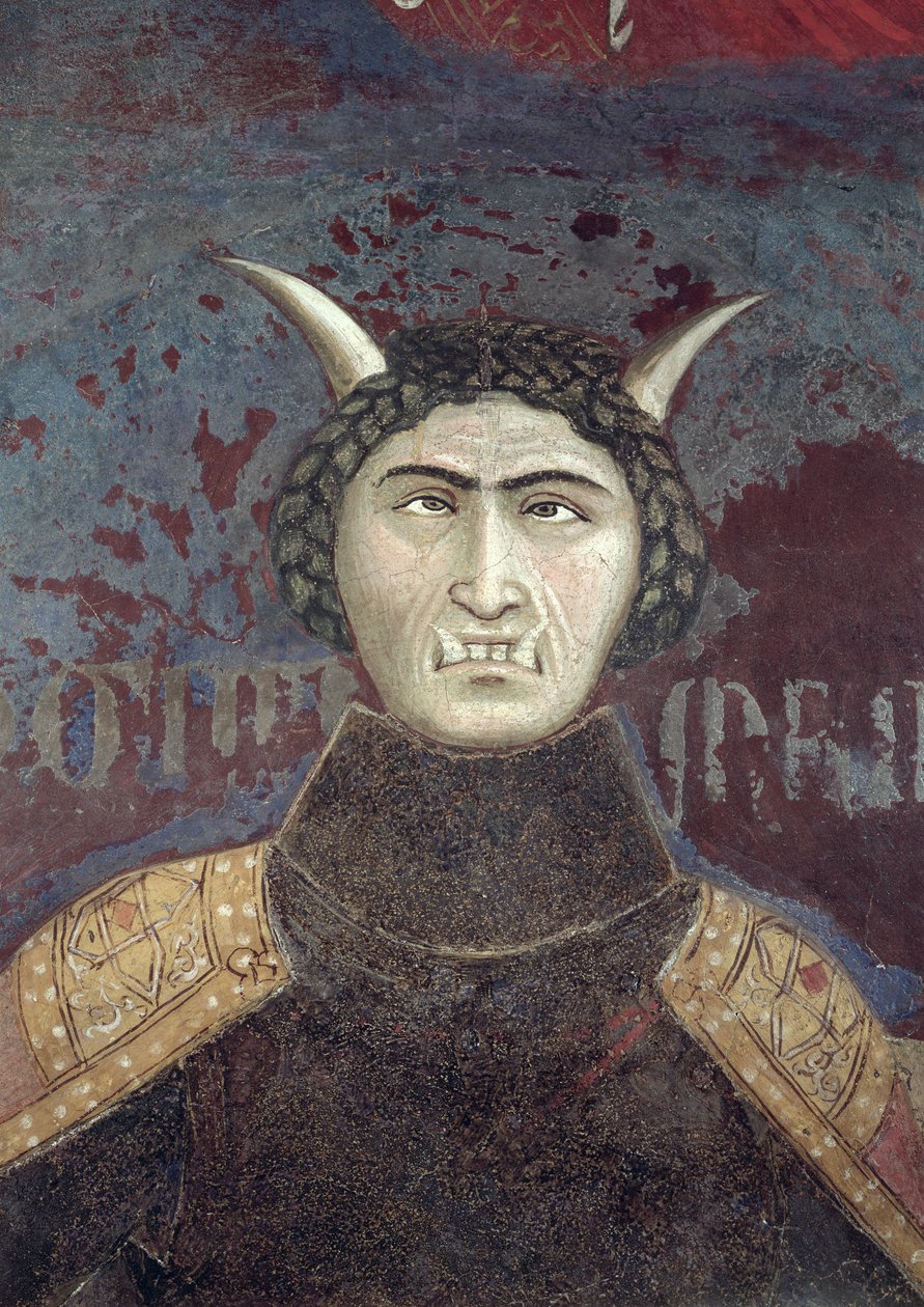 Allegory of Bad Government, detalje af Tyranni, 1338-40 af Ambrogio Lorenzetti