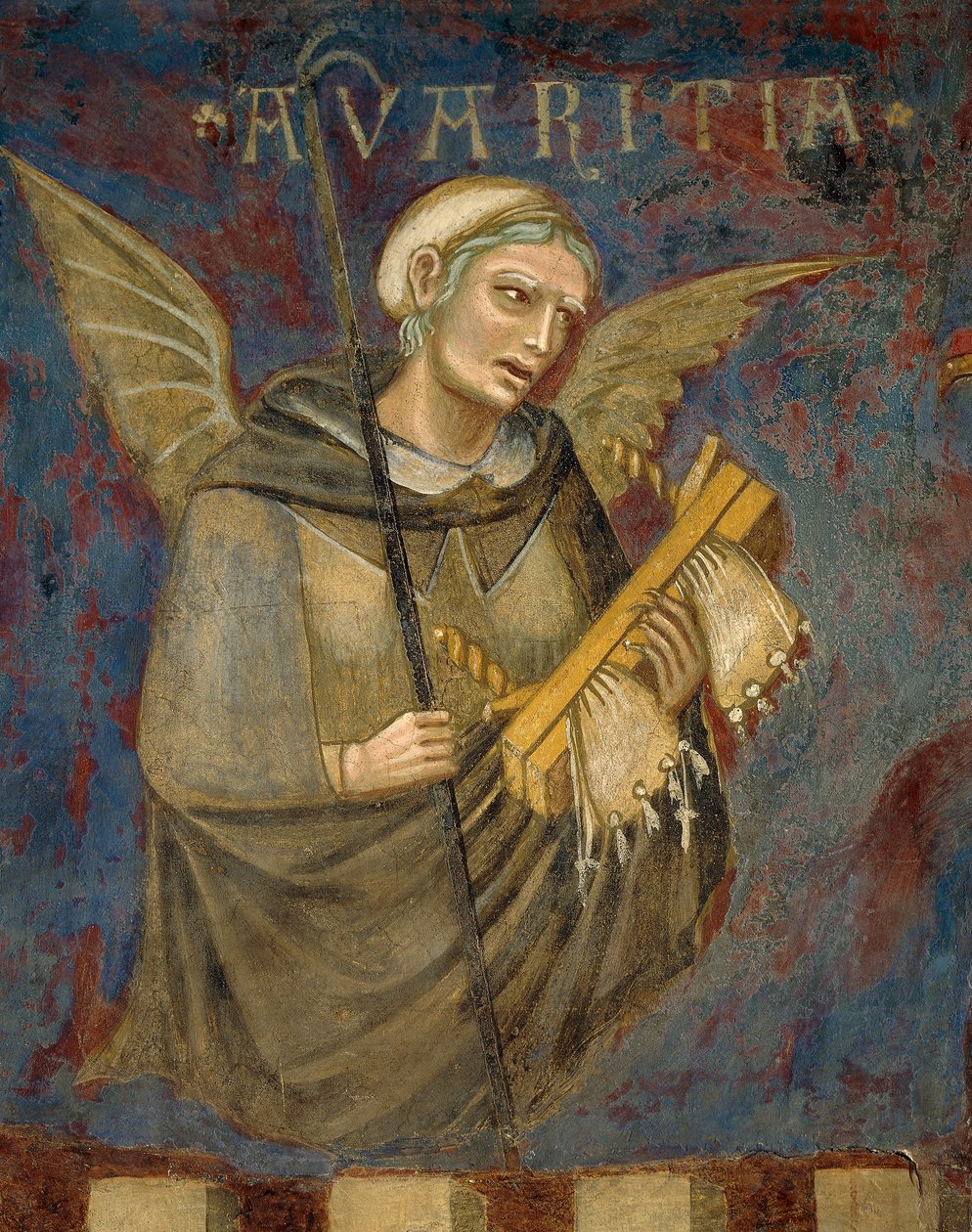 Allegori om dårlig regering, detaljer fra Allegories of Good and Bad Government og deres virkninger på by og landskab af Ambrogio Lorenzetti