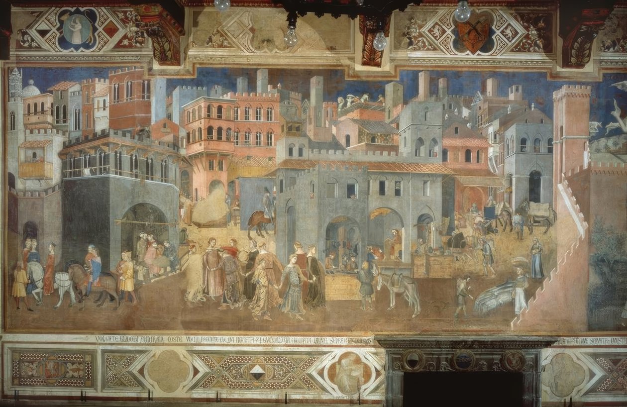 God regeringsførelse af Ambrogio Lorenzetti