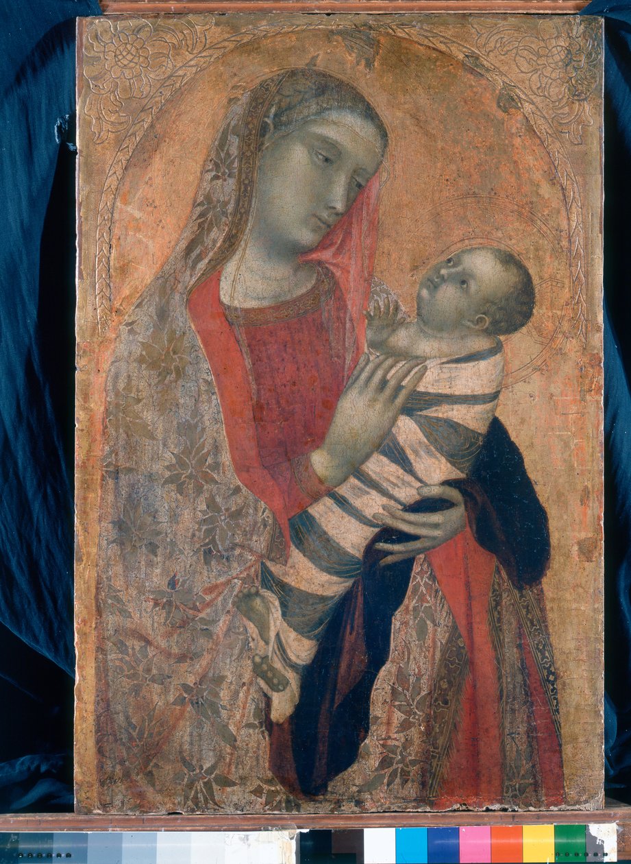 Madonna og barn, 1320-23 af Ambrogio Lorenzetti