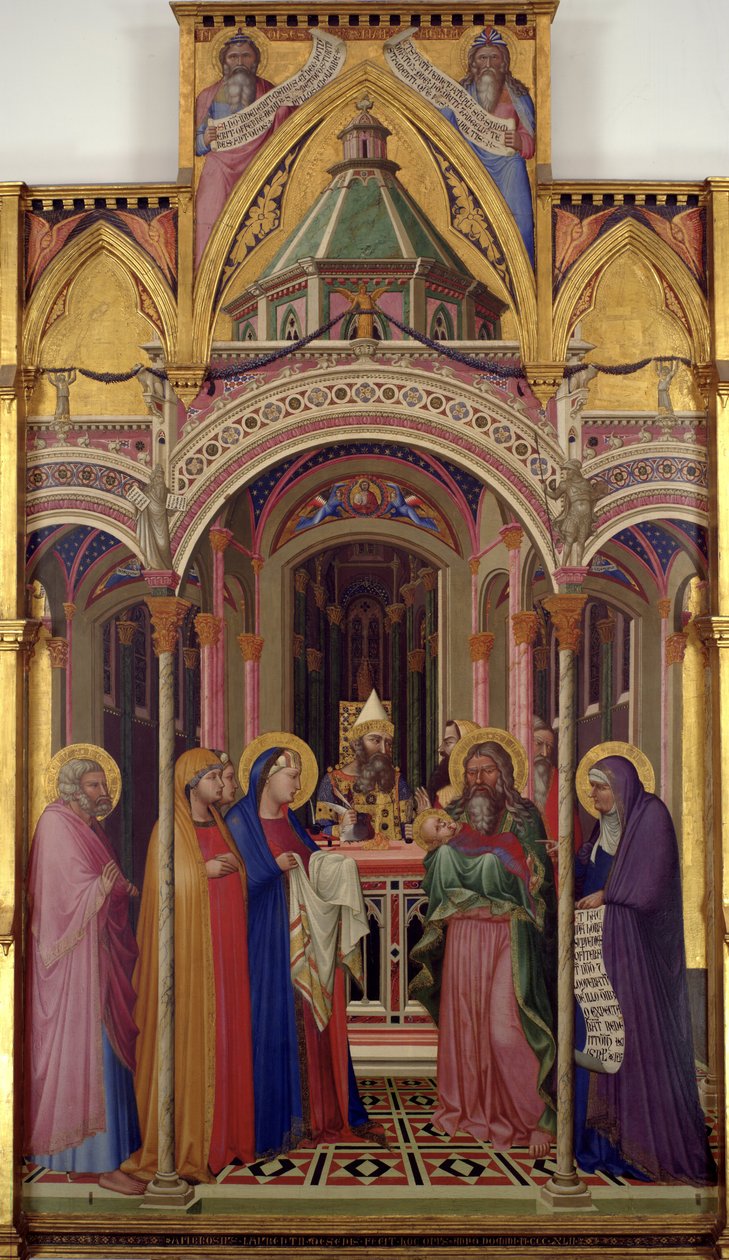 Præsentationen i templet, 1342 af Ambrogio Lorenzetti