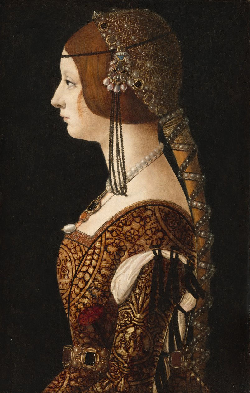 Bianca Maria Sforza, sandsynligvis 1493. af Ambrogio de Predis