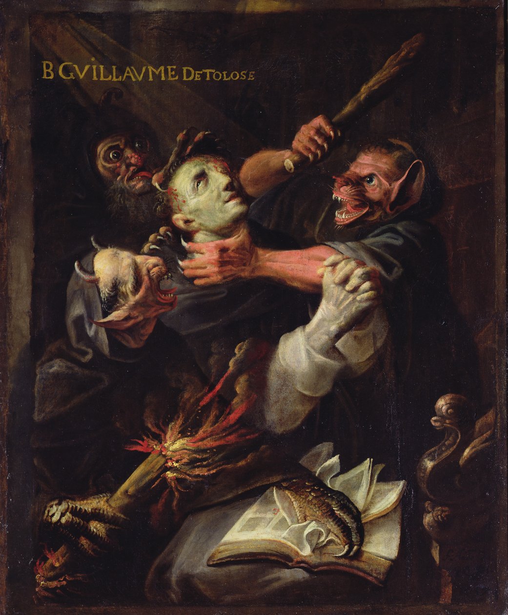 Den salige Guillaume de Toulouse (755-812) plaget af dæmoner af Ambroise Fredeau