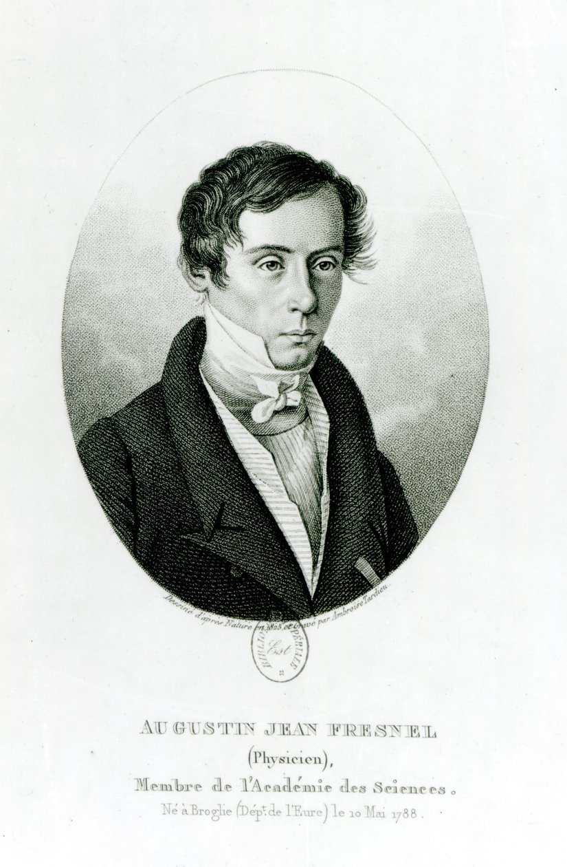 Augustin Jean Fresnel (1788-1827) 1825 af Ambroise Tardieu
