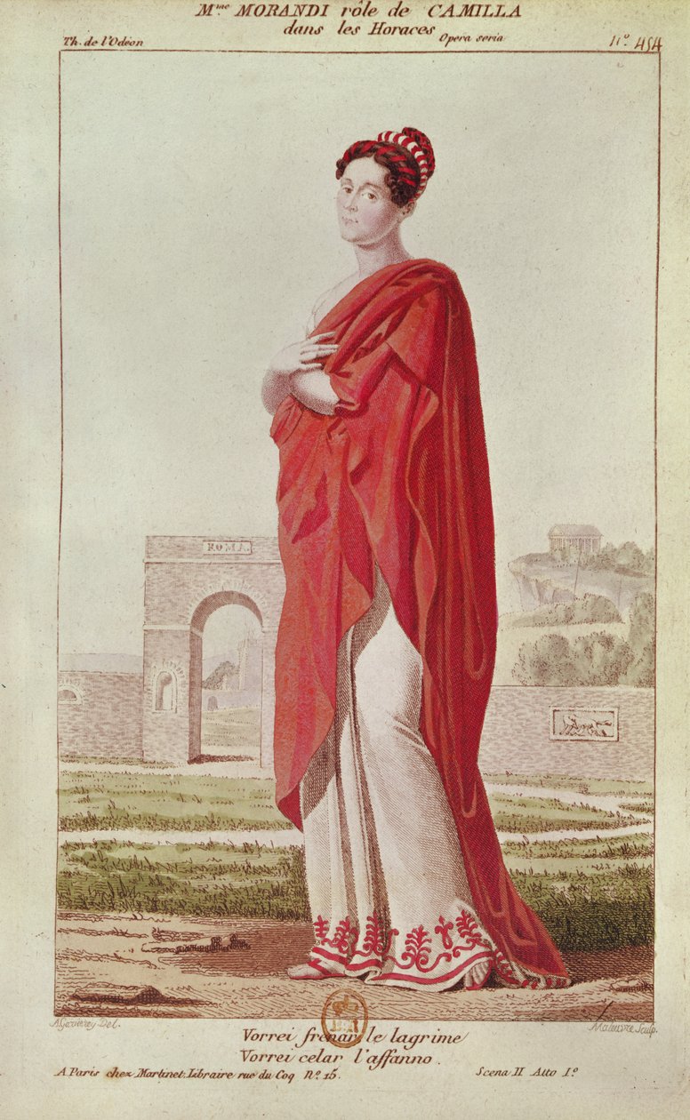 Madame Morandi i rollen som Camille, fra 1. akt. Scene 2 af 