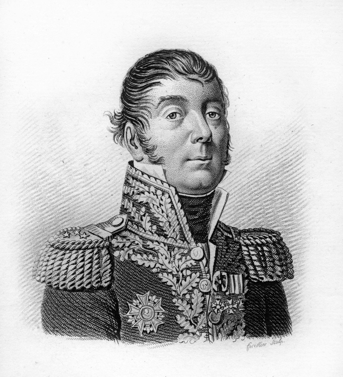 Antoine Guillaume Rampon (1759-1842) - i "Portrætter af franske generaler efter franskmændenes sejre og erobringer"". Graveret af Ambroise Tardieu i 1818. Stella Collection. af Ambroise Tardieu