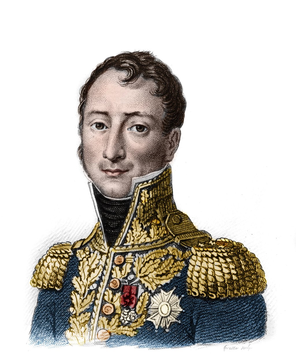 Auguste Jean Gabriel CAULAINCOURT (Jean-Gabriel) (1777-1812) - Grav af Ambroise Tardieu i 1818. af Ambroise Tardieu