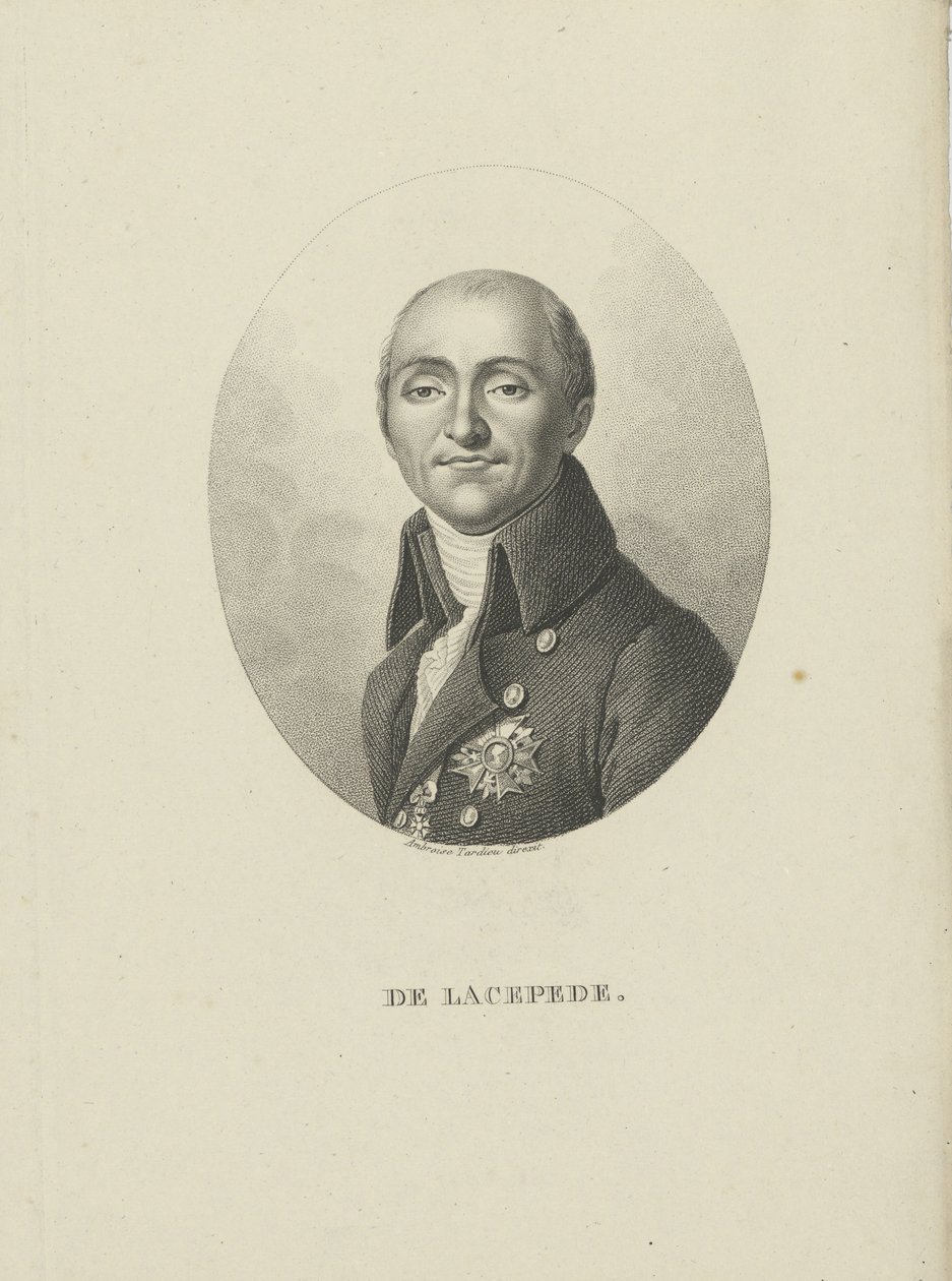 Bernard-Germain-Etienne de la Ville-sur-Illon, greve af Lacépède 1756-1815, ca. 1810. af Ambroise Tardieu