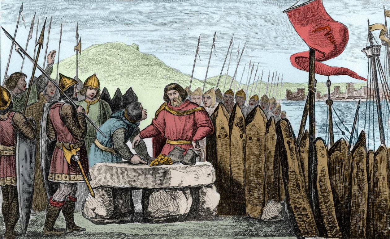 Charles III den Fede (839-88) betaler vikingeangriberne af i 886 - Charles III 3 le Gros (839-888) Kejser af Vesten (881-887) og Regent af Frankrig (884-887) slog lejr under Paris