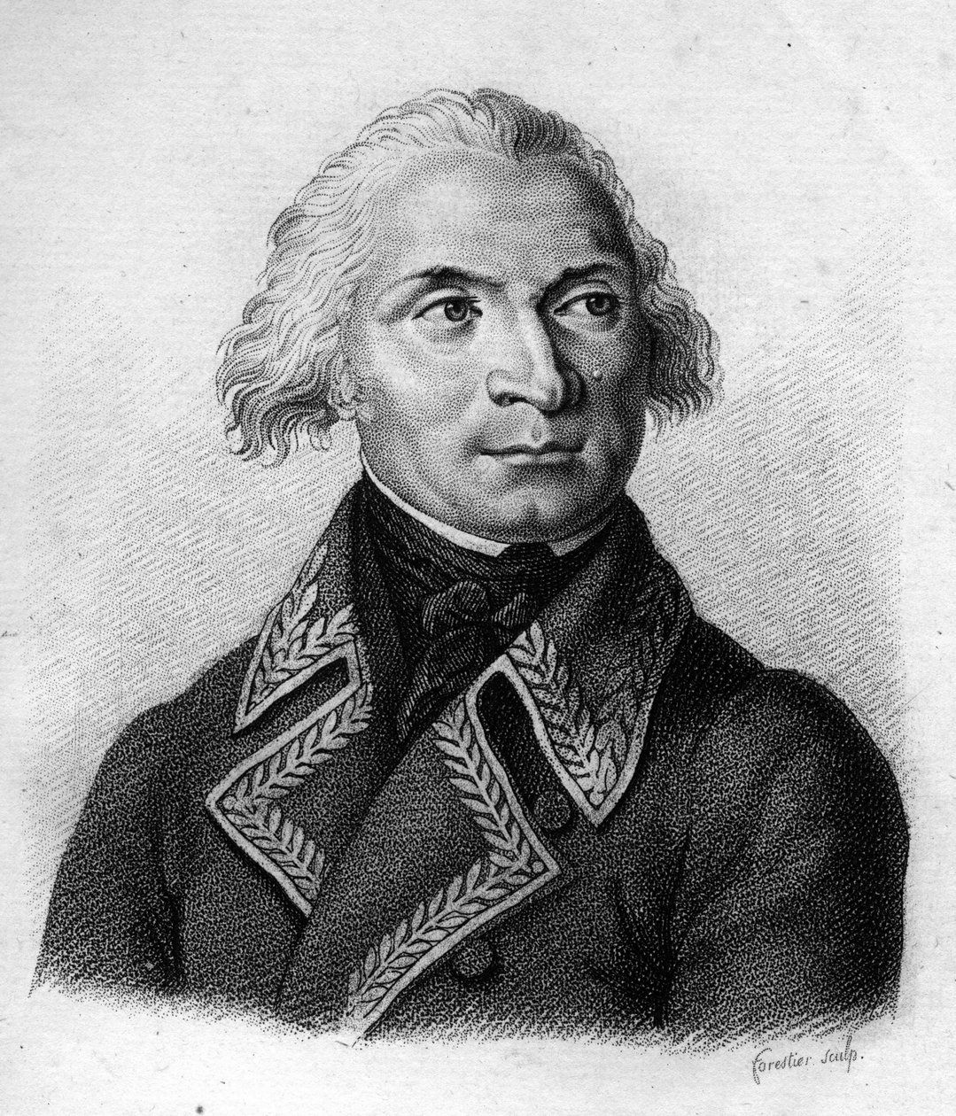 Charles Pichegru.General français (1761 til 1804).i "" Portrætter af de franske generaler"". Graveret af Ambroise Tardieu i 1818. Stella Collection "" af Ambroise Tardieu