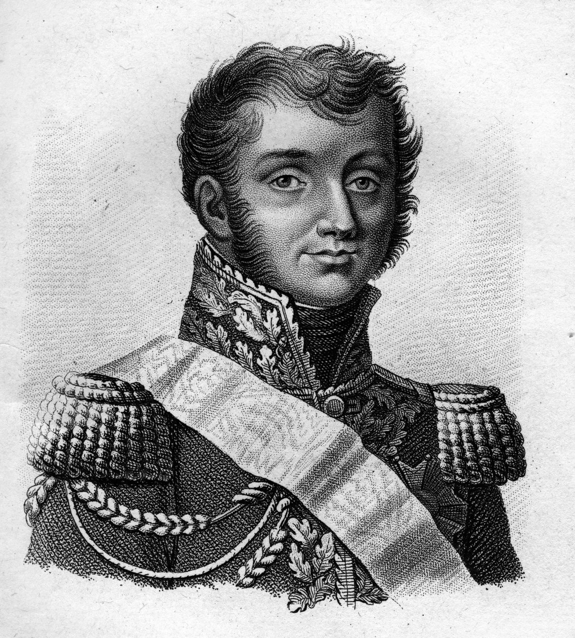 Grev Henri Gatien Bertrand (1773-1844), fransk general.- i "Portrætter af franske generaler efter franskmændenes sejre og conêtes"". Graveret af Ambroise Tardieu i 1818. Stella Collection. af Ambroise Tardieu