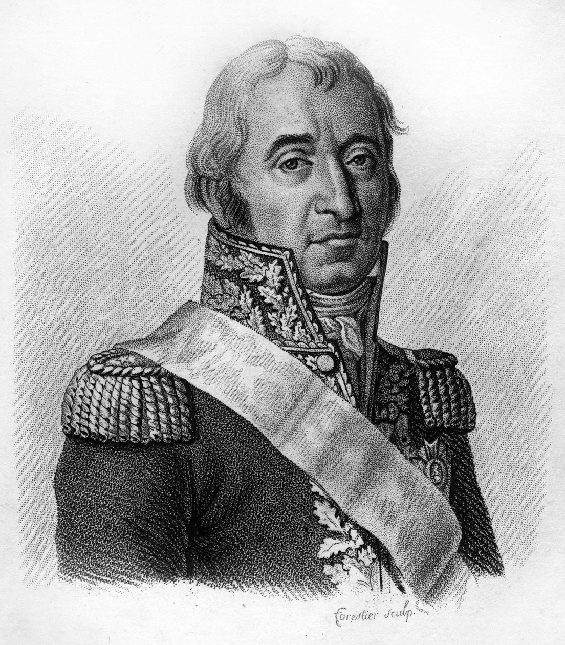François CHASSELOUP LAUBAT (1754-1833) - i "Portrætter af franske generaler efter franskmændenes sejre og erobringer"". Graveret af Ambroise Tardieu i 1818. Stella Collection. af Ambroise Tardieu