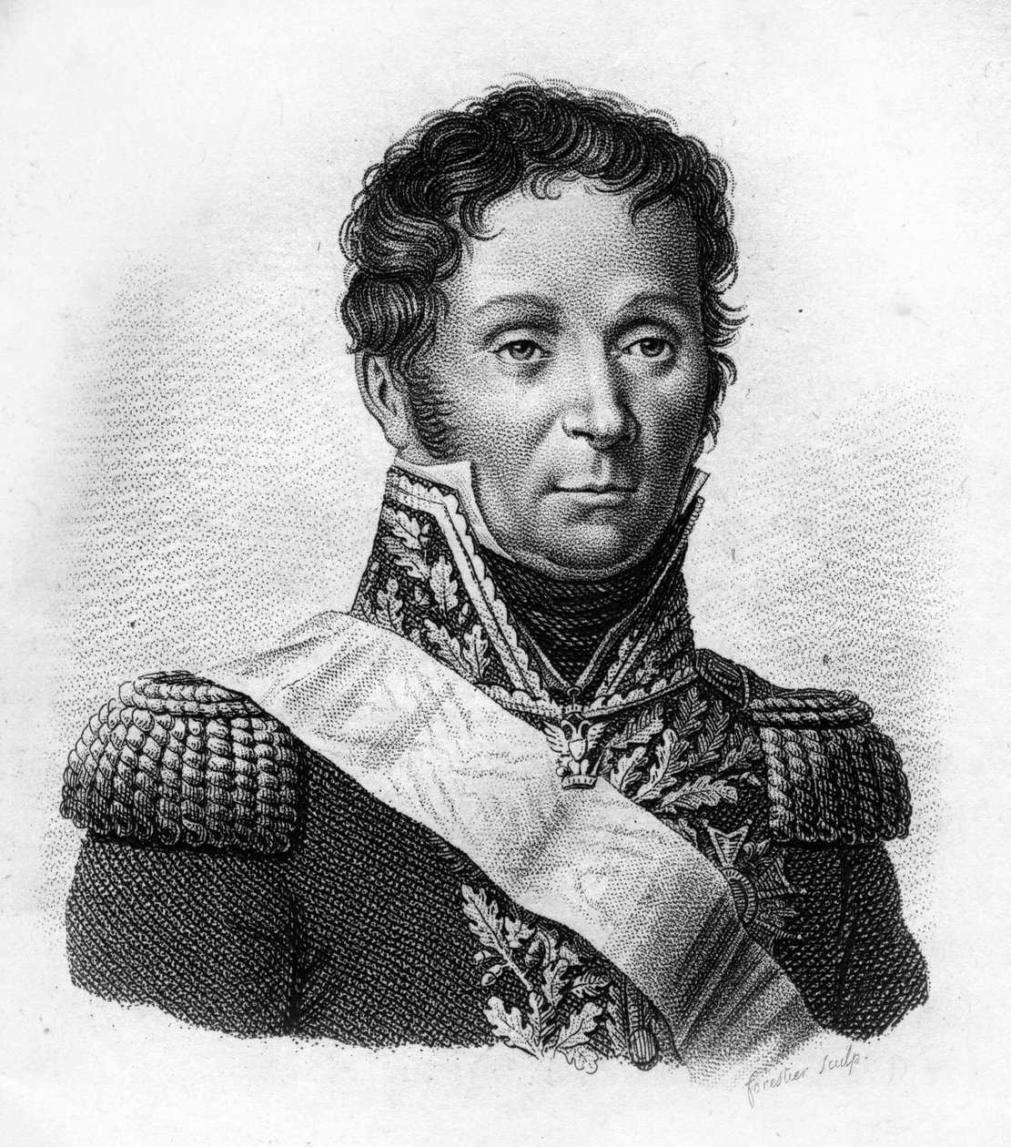 François Etienne Kellermann Fils (1770 til 1835), general for kavaleri. i "Portrætter af de franske generaler efter franskmændenes sejre og erobringer"". Graveret af Ambroise Tardieu i 1818. Stella Collection. af Ambroise Tardieu
