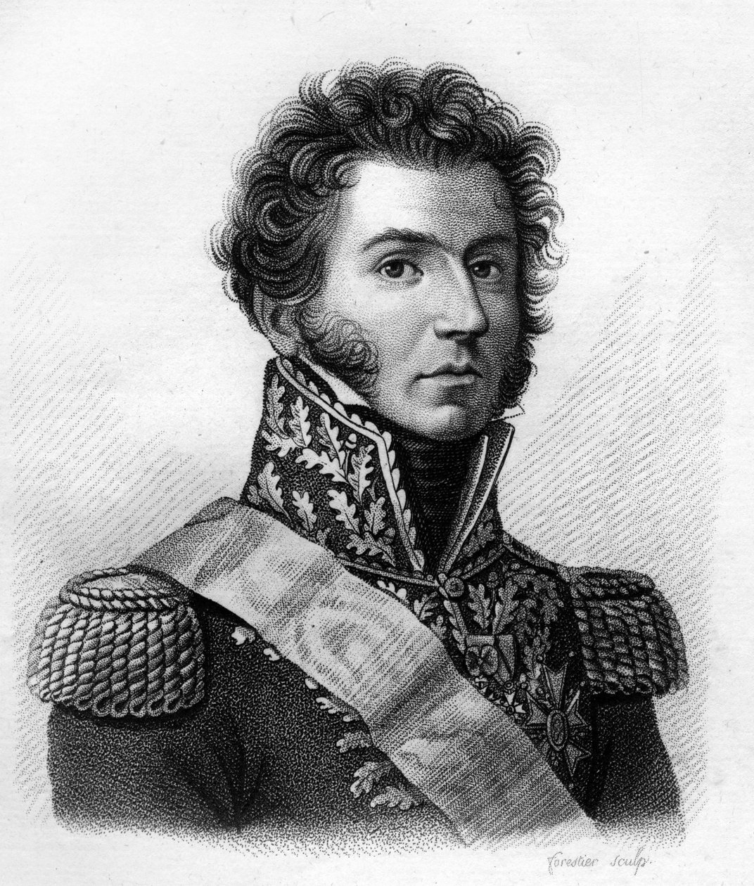 Gabriel Jean Joseph, grev Molitor marskal af Frankrig (1770 til 1849).- i "Portrætter af franske generaler efter franske sejre og erobringer"". Graveret af Ambroise Tardieu i 1818. Stella Collection. af Ambroise Tardieu