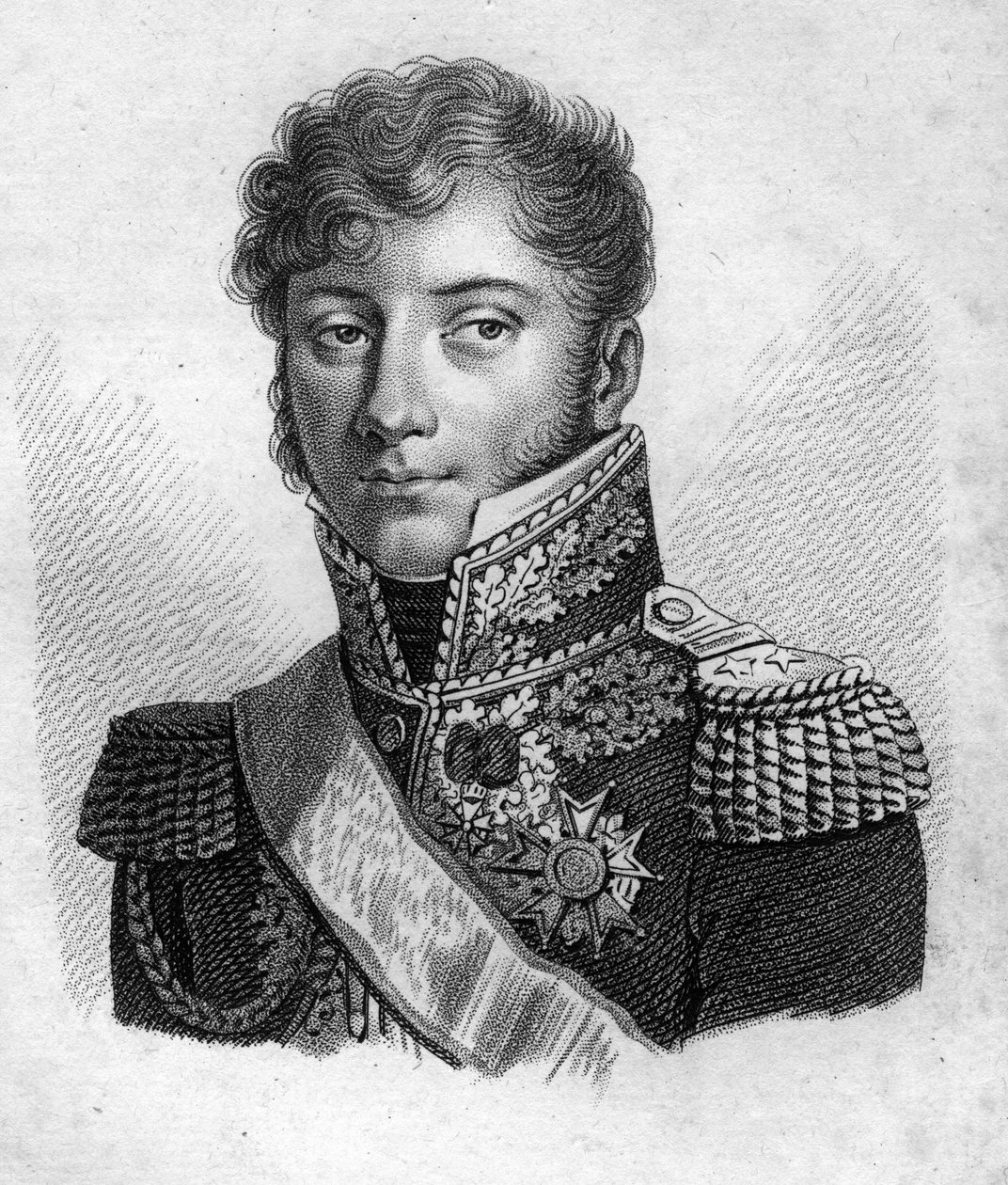 General fra Montholon.Charles Tristan, greve af Montholon General français (1783 til 1853).i "" Portrætter af de franske generaler efter franskmændenes sejre og erobringer". Graveret af Ambroise Tardieu i 1818. Stella Collection. af Ambroise Tardieu