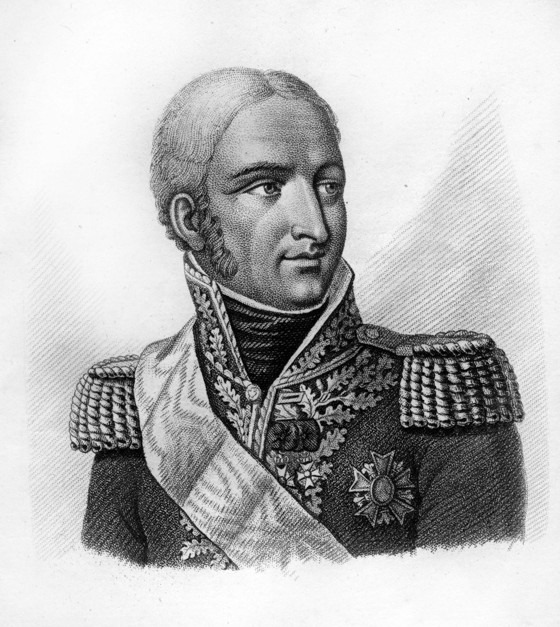 Jean Joseph Paul Augustin Dessolles (eller Jean-Joseph Dessoles (1767-1828) - i portrætter af franske generaler efter franskmændenes sejre og erobringer"" - Grav af Ambroise Tardieu i 1818 - Stella Collection af Ambroise Tardieu
