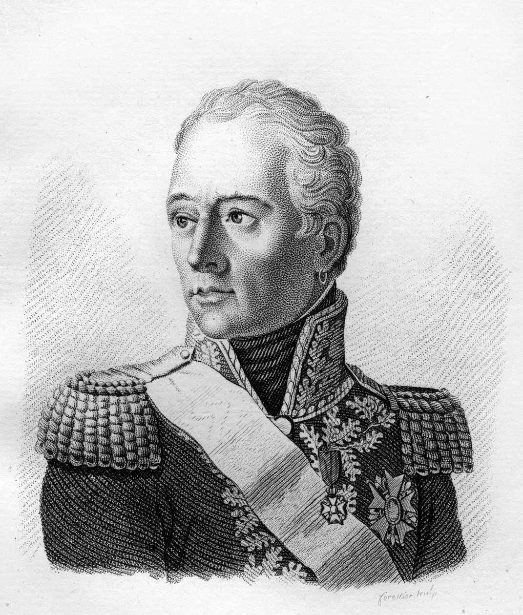 Louis Marie Turreau de Garambouville (1756-1816), fransk general.- i "Portrætter af franske generaler efter franskmændenes sejre og erobringer"". Graveret af Ambroise Tardieu i 1818. Stella Collection. af Ambroise Tardieu