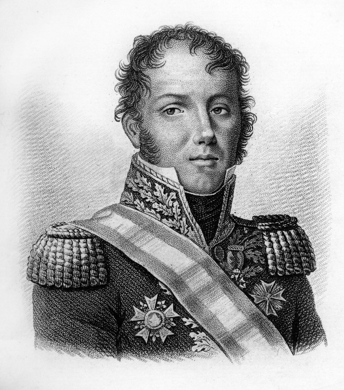 Portræt af general Dominique Louis Antoine Klein 1759-1845.- i "Portrætter af franske generaler efter franskmændenes sejre og kampe"". Graveret af Ambroise Tardieu i 1818. Stella Collection. af Ambroise Tardieu