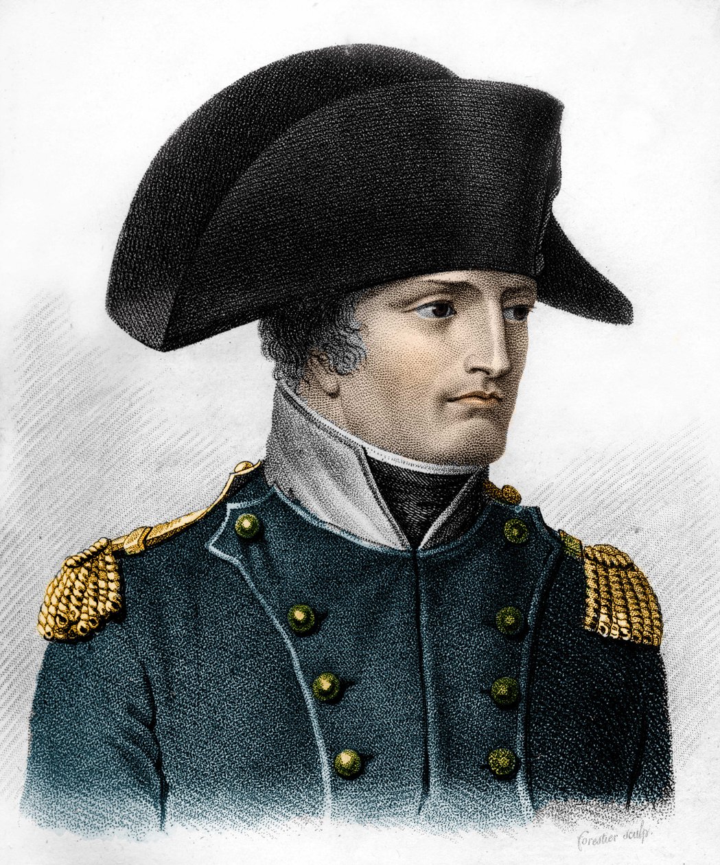 Portræt af Napoleon på tidspunktet for slaget ved Austerlitz (1805) - i "" Portrætter af de franske generaler efter franskmændenes sejre og erobringer". Grav af Ambroise Tardieu i 1818. Stella Samling. af Ambroise Tardieu