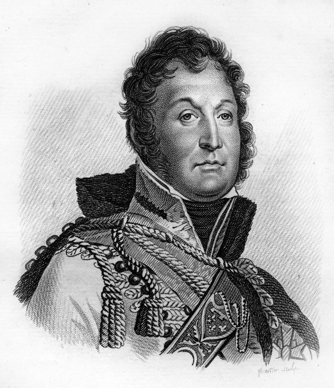 Hertugen af ​​Orléans, som blev Louis Philippe I (1773-1850), franskmændenes konge, - i "Portrætter af franske generaler efter franskmændenes sejre og erobringer"". Graveret af Ambroise Tardieu i 1818. Stella Collection. af Ambroise Tardieu