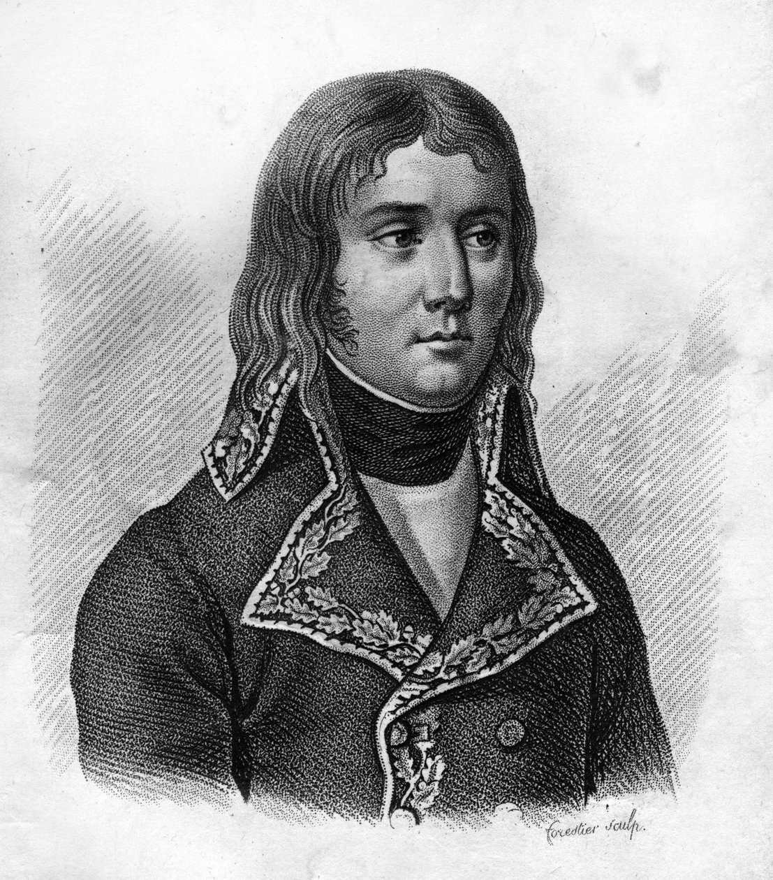 General Jean-Charles ABBATUCCI. 1770-1796) i ""Portrætter af franske generaler"". Graveret af Ambroise Tardieu i 1818. Stella Collection af Ambroise Tardieu