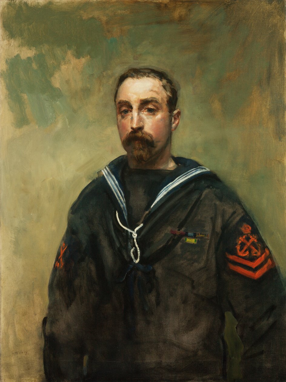 Underofficer E Pitcher VC, 1918 af Ambrose McEvoy