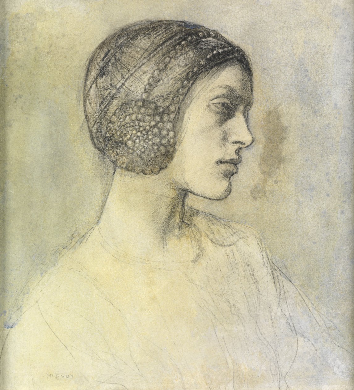 Anais, Iført en Beguin, ca. 1822 af Ambrose McEvoy