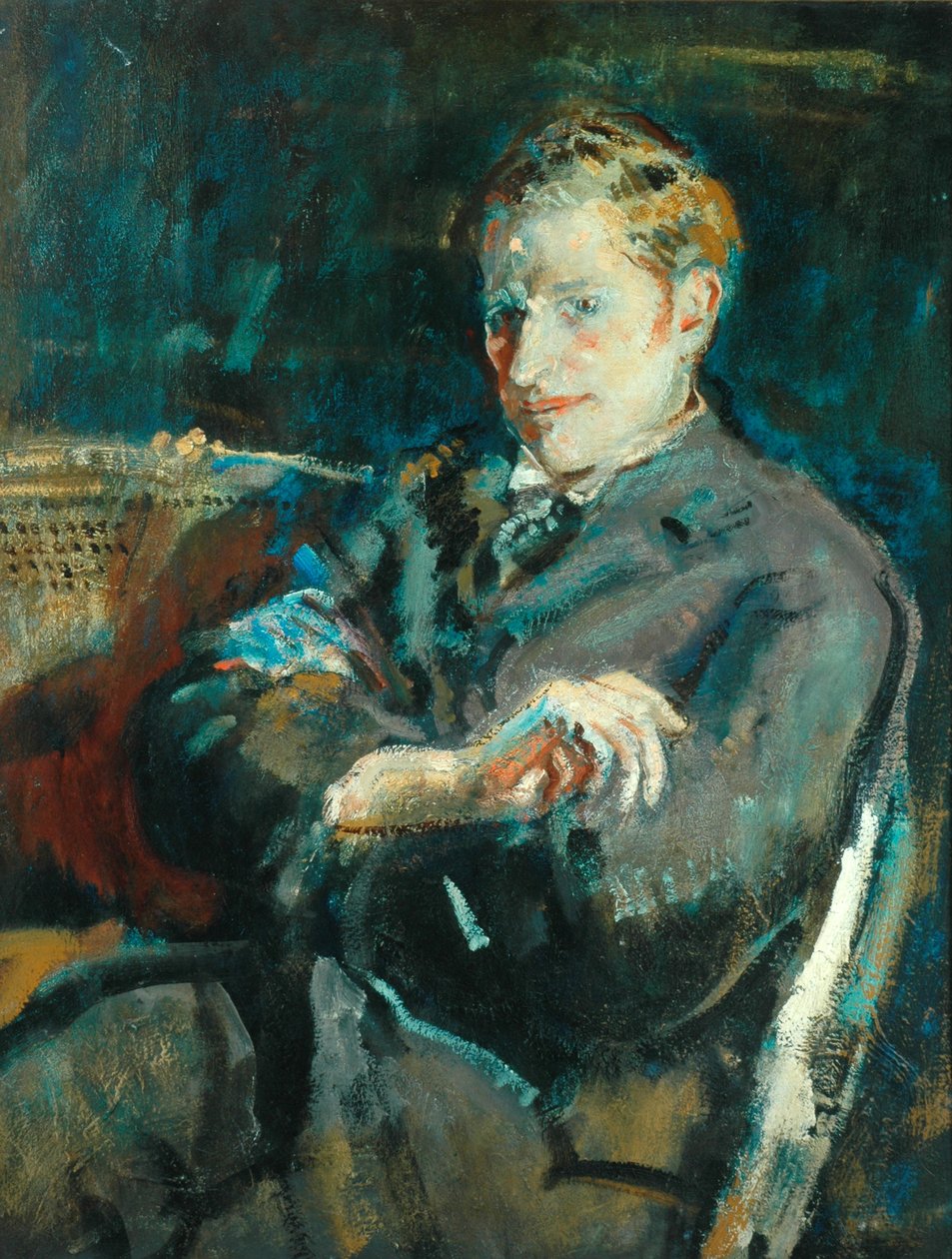Martin Wood, kunstkritiker af Ambrose McEvoy
