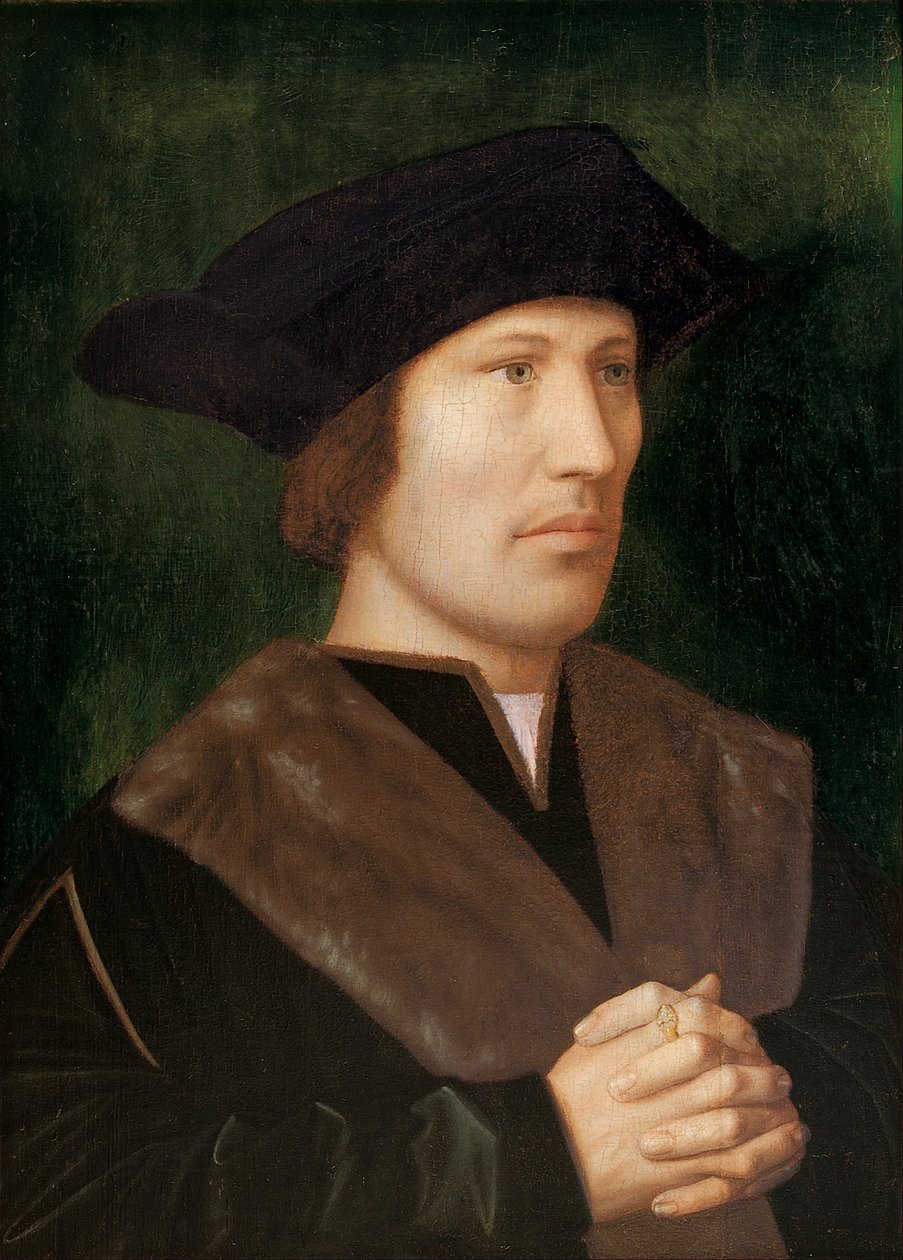Mand, der beder af Ambrosius Benson