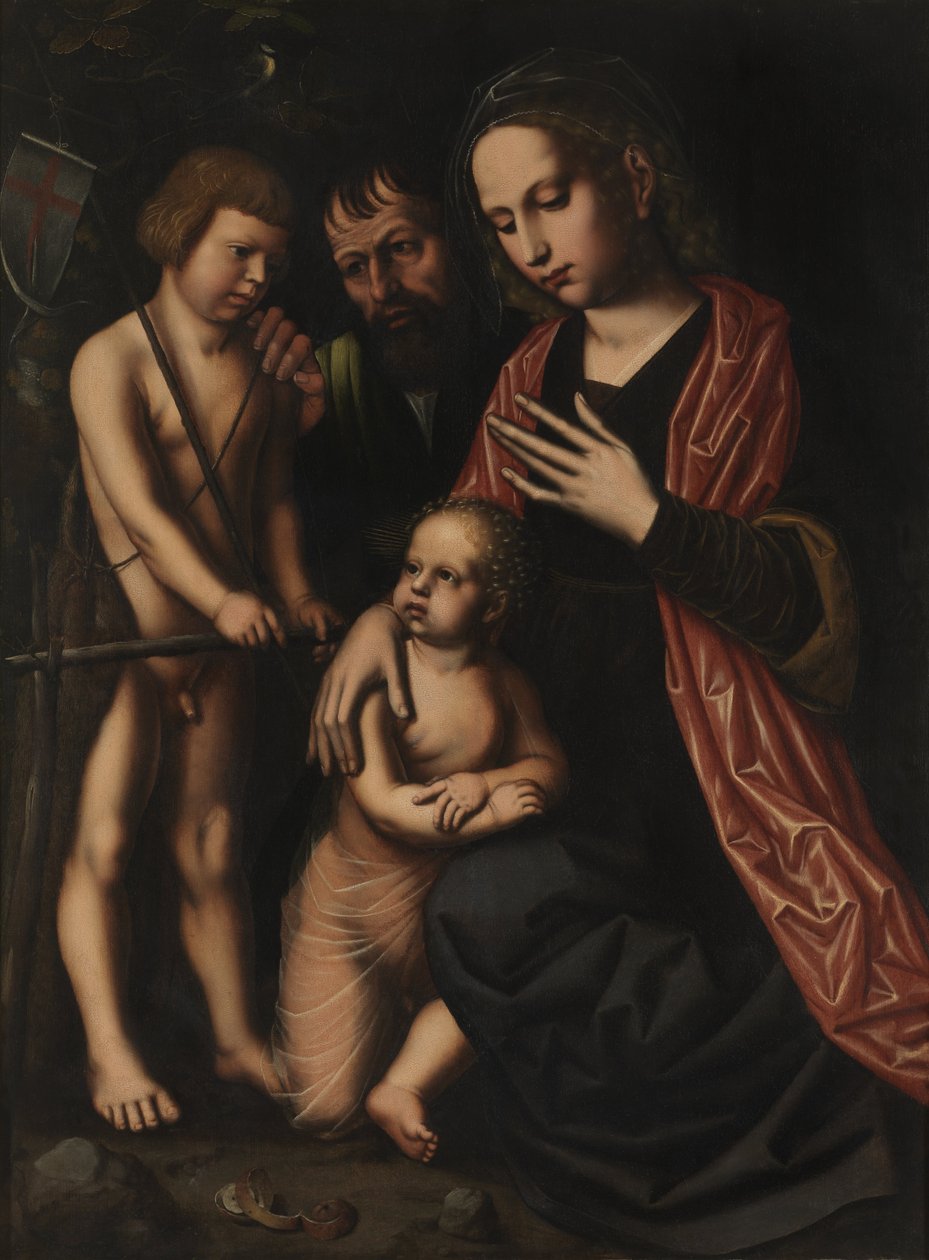 Den Hellige Familie og Johannes Johannes Døber af Ambrosius Benson