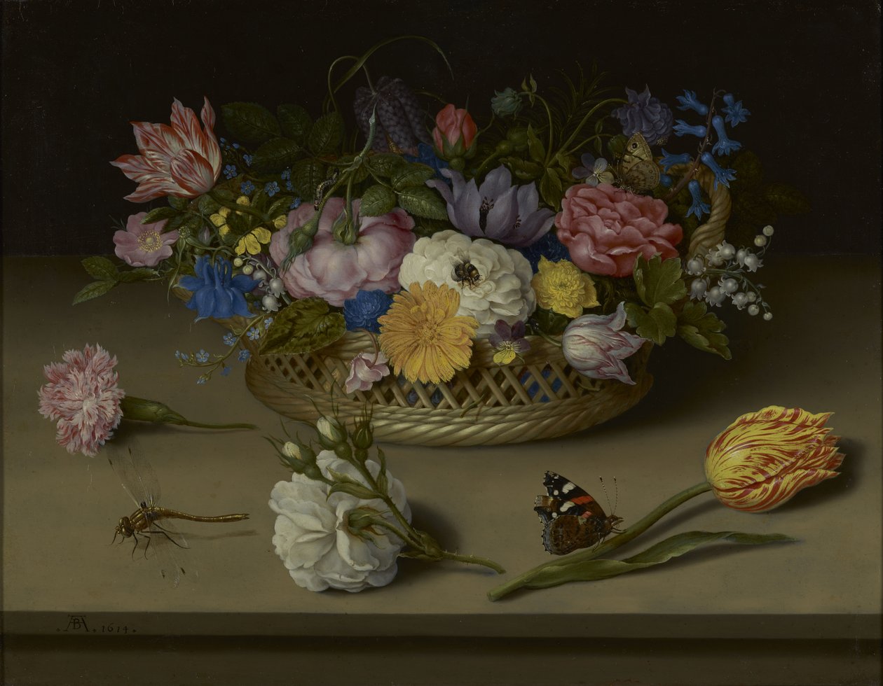 Blomsterstilleben af Ambrosius the Elder Bosschaert