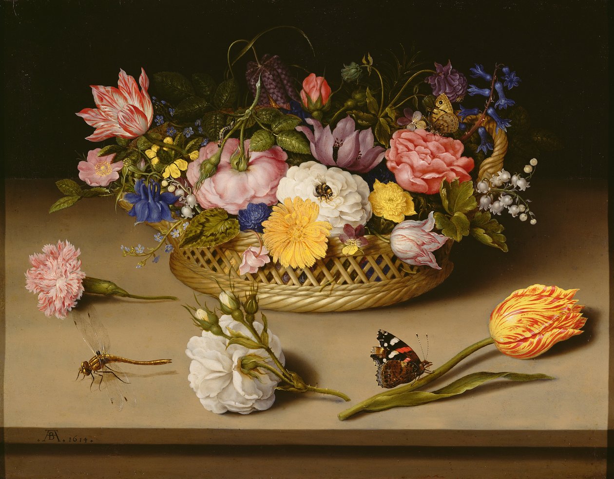 Blomsterstilleben af Ambrosius the Elder Bosschaert