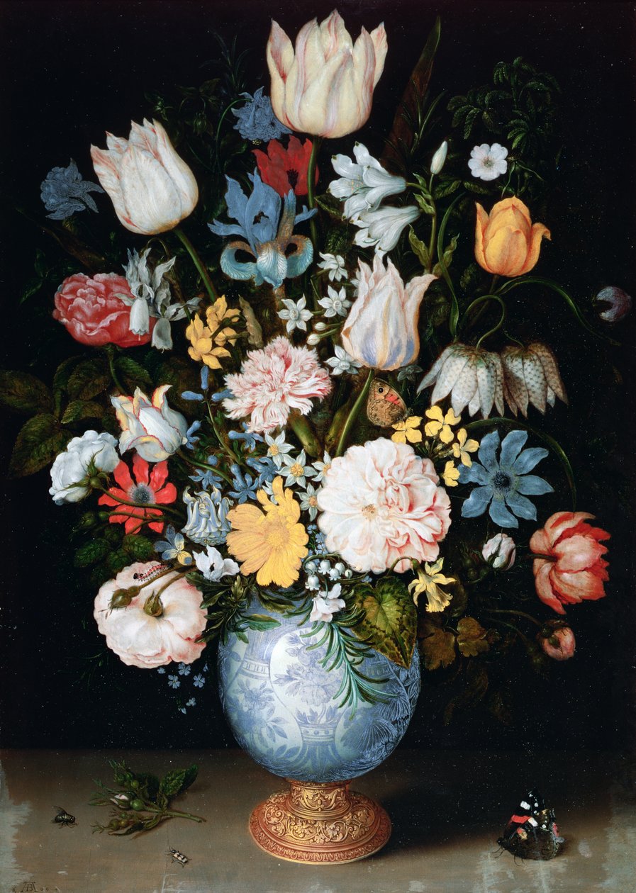 Buket blomster, 1609 af Ambrosius the Elder Bosschaert