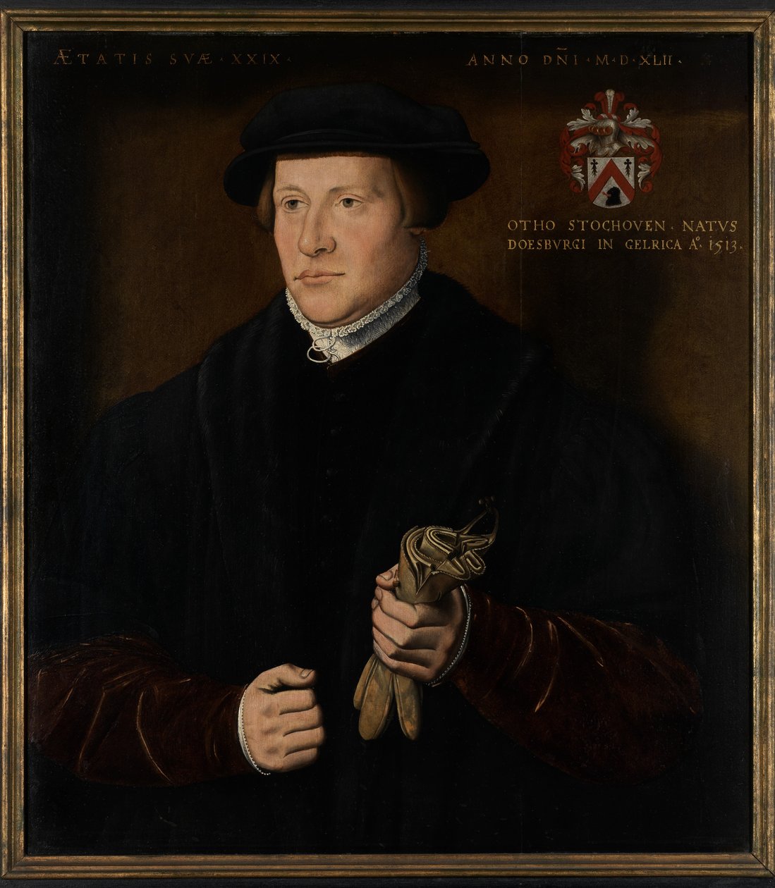 Portræt af Otho Stochoven (olie på panel) af Ambrosius Benson