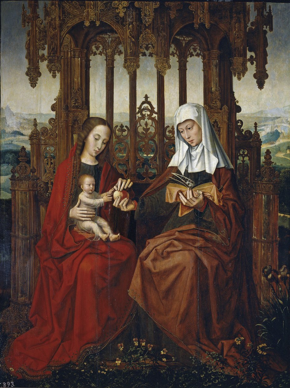 Jomfruen og barnet med den hellige Anne, ca 1528 af Ambrosius Benson