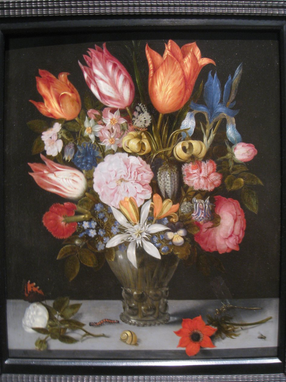 Blomster i et glas af Ambrosius Bosschaert