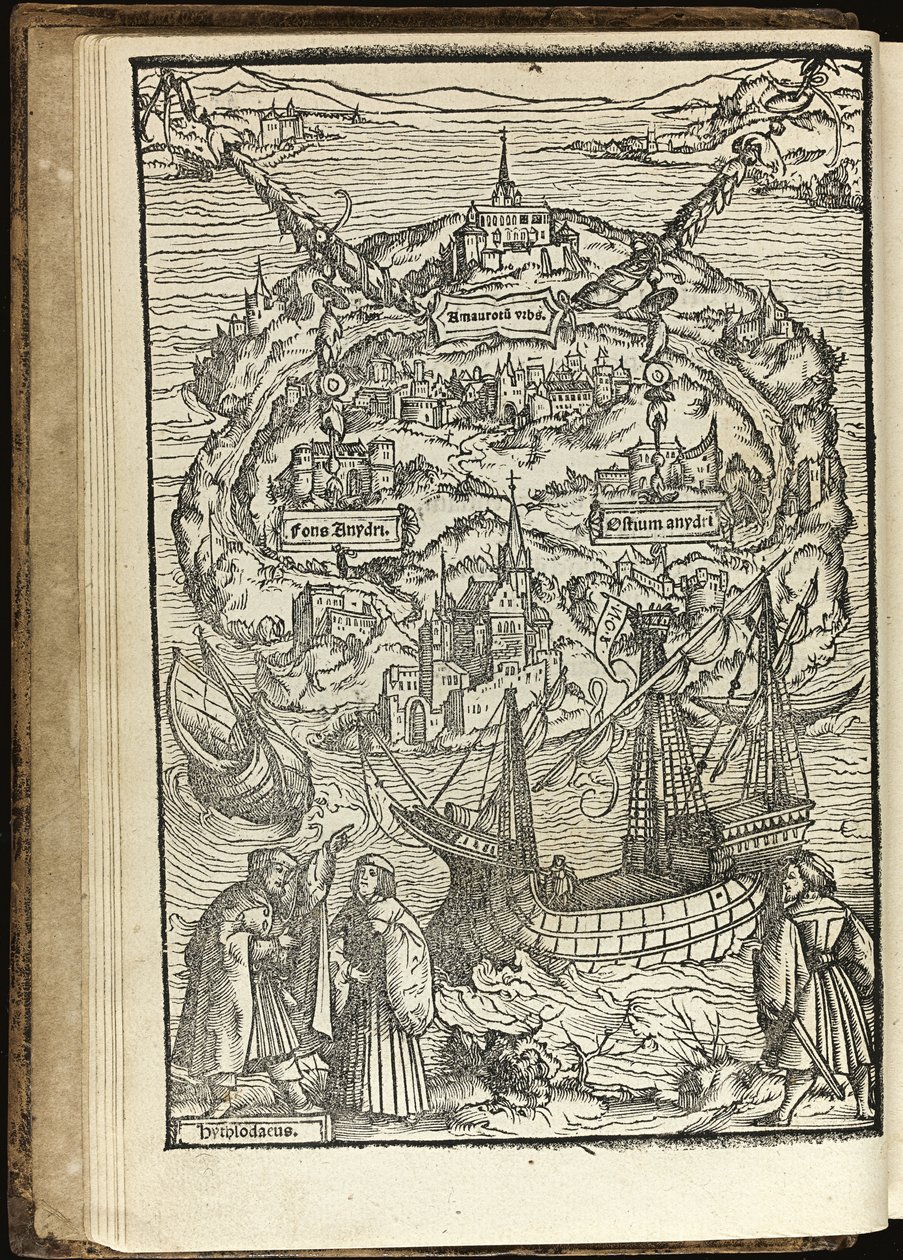 Utopia af Thomas More par Holbein, Ambrosius (1494-ca. 1520) af Ambrosius Holbein